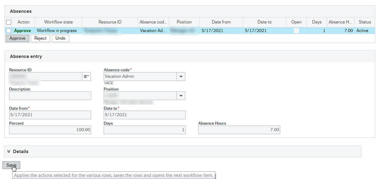 Screenshot of Task Manager details screen for managers