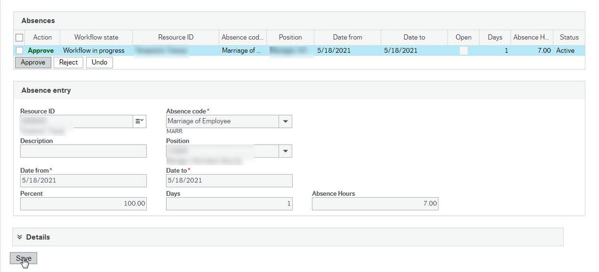 Screenshot of Task Manager details
